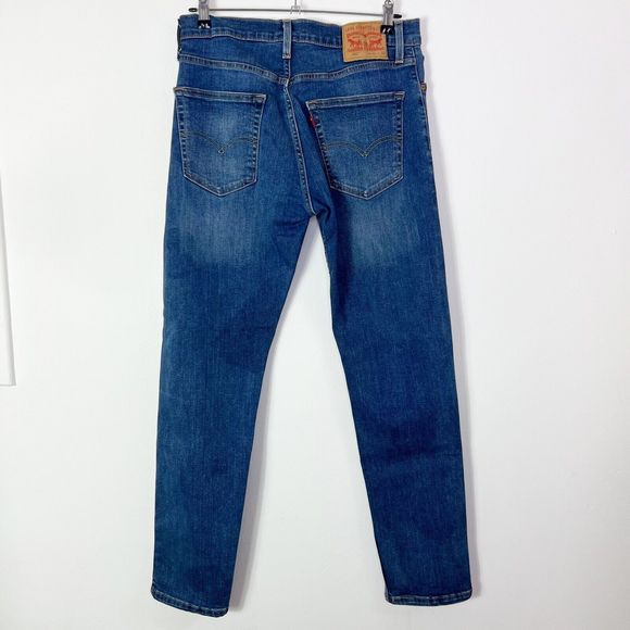 LEVI’S 502 Men's Zip Fly Tapered Blue Denim Jeans W31 L32 - Picture 4 of 11